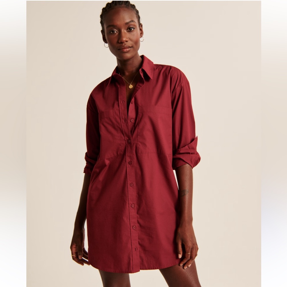 Abercrombie Button-up Shirt Dress size Small Tall